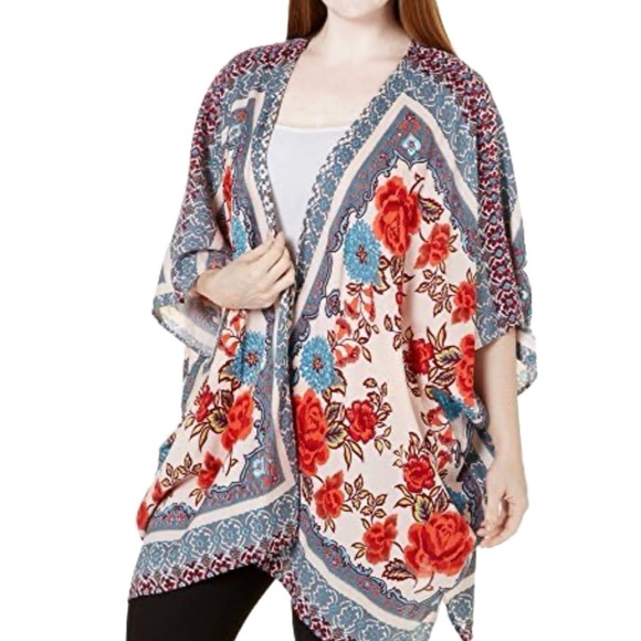 Angie Printed Kimono Style Women’s Coverup Size Small - Picture 5 of 5